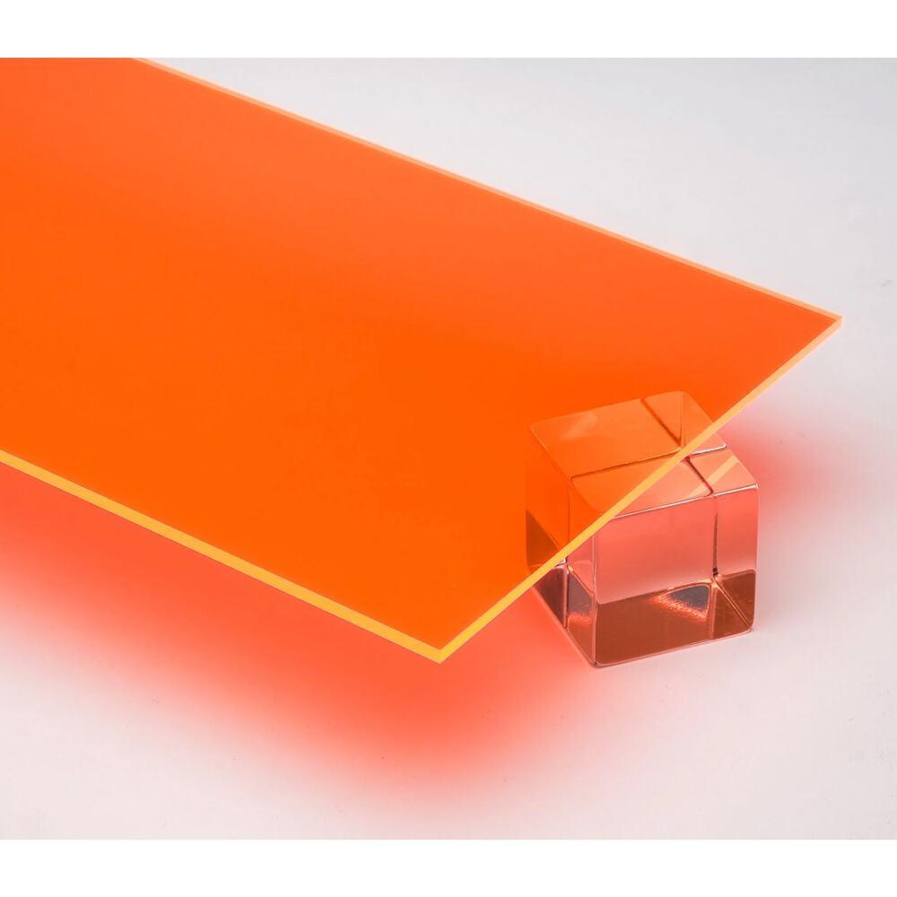 5 SHEETS Neon Orange Acrylic Plexiglass 12x20 Inch Laser Glowforge 1/8" Thick